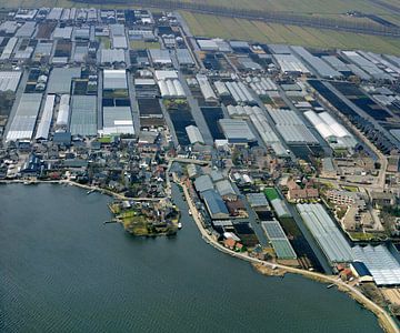 1987: Historical aerial view of Roelofarendsveen by Frans Rombout