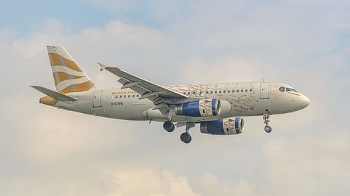 British Airways Airbus A319-100 in Olympic Dove livery.