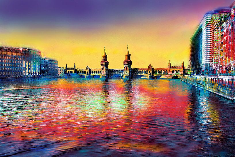 Pont Oberbaum à Berlin - cool et coloré par Matthias Edition