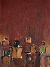 Under the ocher sky by Kjeld Olsen