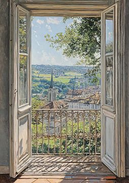 Uitzicht Balkon van Blikvanger Schilderijen