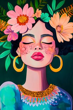 Bloemenmagie en innerlijke rust van Poster Art Shop