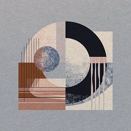 Dialogue entre cercle et ligne dans l'espace silencieux des formes II