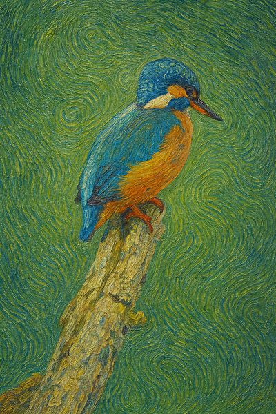 Le martin-pêcheur de Van Gogh par Gertjan Hesselink