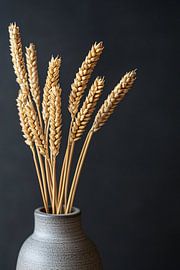 Gedroogde tarwe in vaas van Imperial Art House