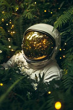 Astronaut in het bos - fantasierijke ontdekking van Poster Art Shop
