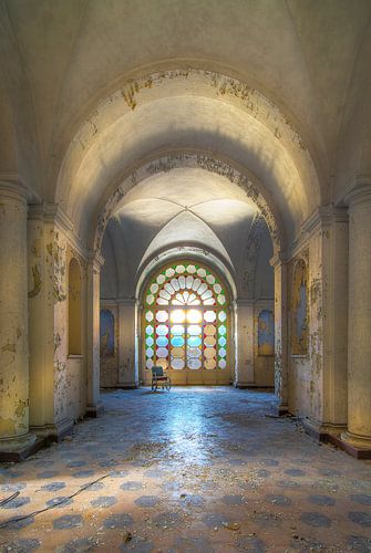 Couloir d'un hôpital abandonné