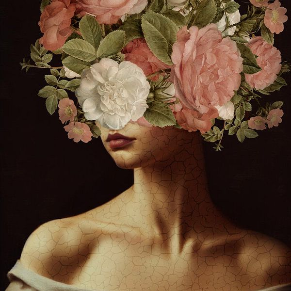 Roses Growing von Marja van den Hurk