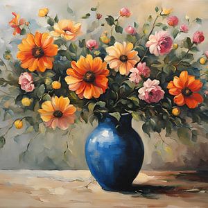 Die blaue Vase des elysischen Dufts
