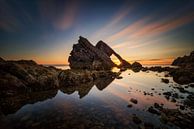 Fiddle Rock sunrise van Wojciech Kruczynski thumbnail
