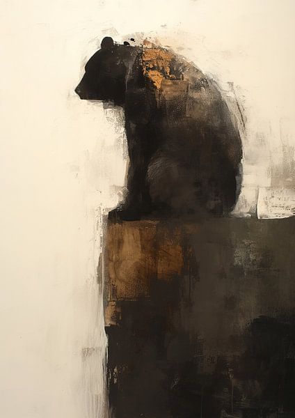Bear | Bear with Earth tones by Art Whims