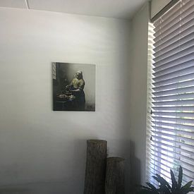 Customer photo: The Milkmaid - Vermeer painting, on canvas