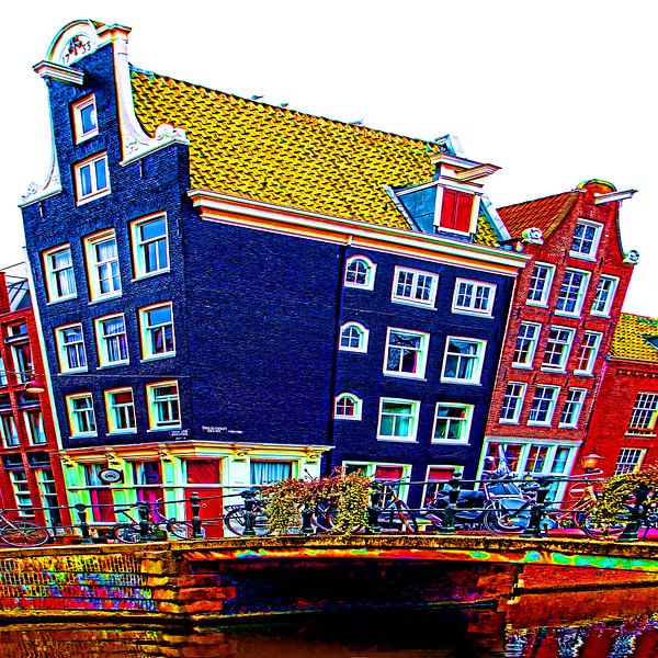 Colorful Amsterdam #110 van Theo van der Genugten