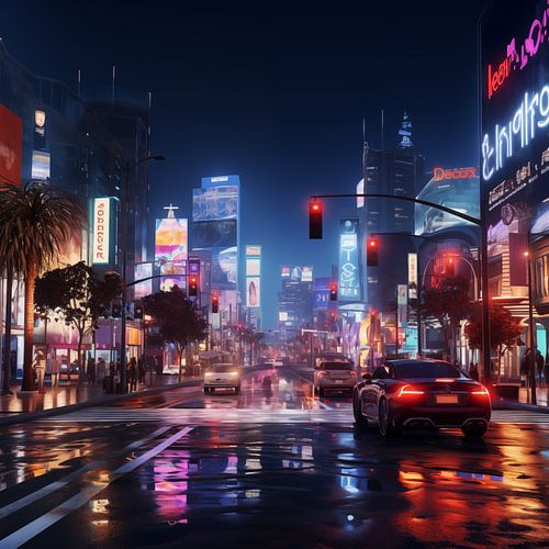 Los angeles in de nacht