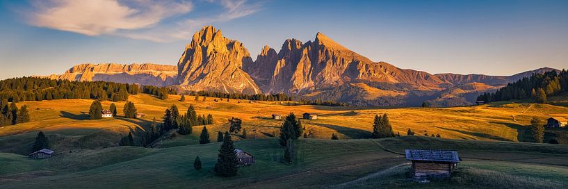 Sunset on Alpe di Siusi by Henk Meijer Photography