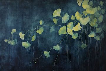 Ginkgo Abstract | Ethereal Leaves Cascade | Ginkgo van Kunst Kriebels