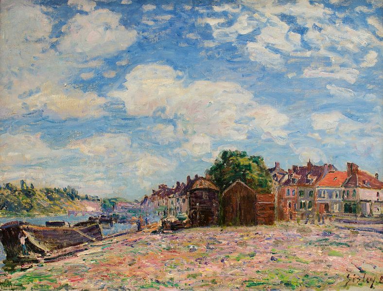 De Loing in Saint-Mammès, Alfred Sisley van Meesterlijcke Meesters