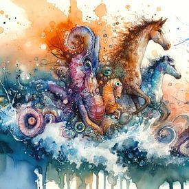 Surreale Meeresbewohner von Chromatic Fusion Studio