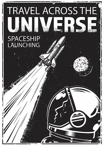 lancement d'un vaisseau spatial par Classic artwork