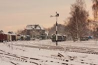 Treinstation Simpelveld in de sneeuw van John Kreukniet thumbnail