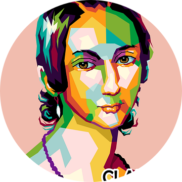 Clara Schumann in Pop-art geweldig van miru arts