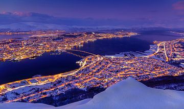 Winter in Tromsø, Noorwegen van Adelheid Smitt
