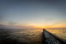 Sonnenuntergang auf dem Wattenmeer von Hille Monster