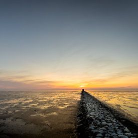 Coucher de soleil sur le Wad sur Hille Monster