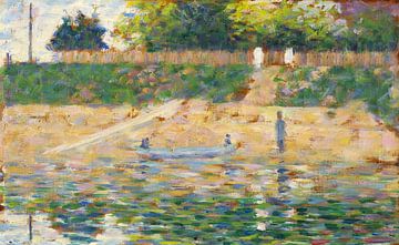 Boot bij de rivieroever, Georges Seurat