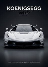 Koenigsegg Jesko – Hypercar, Frontansicht, Studioaufnahme von Morgan