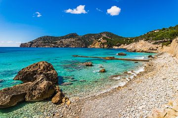 Majorca beach in Camp de Mar, beautiful coast on Mallorca by Alex Winter