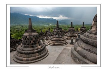 Storm over Borobudur by Richard Wareham