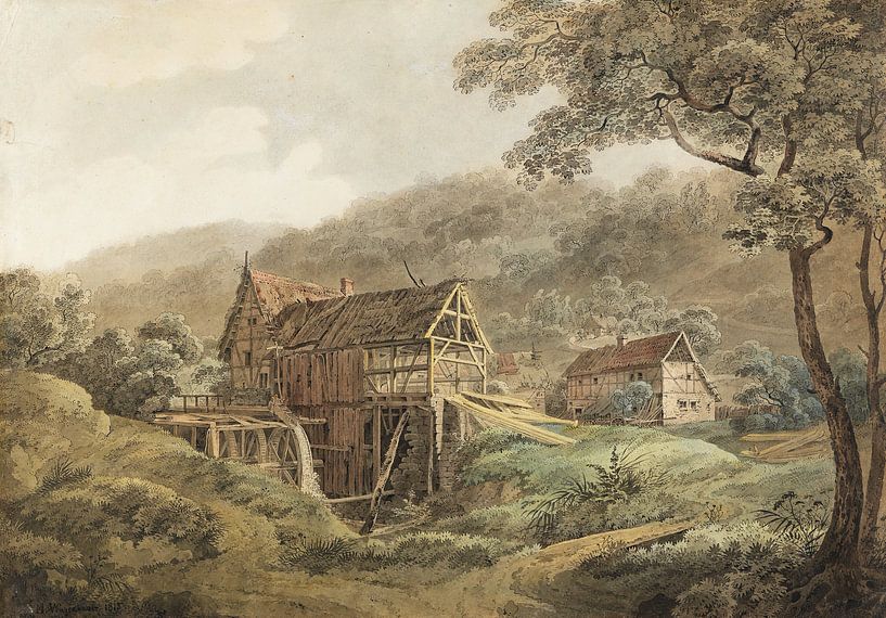 MAX JOSEPH WAGENBAUER, Sawmill, 1815 by Atelier Liesjes