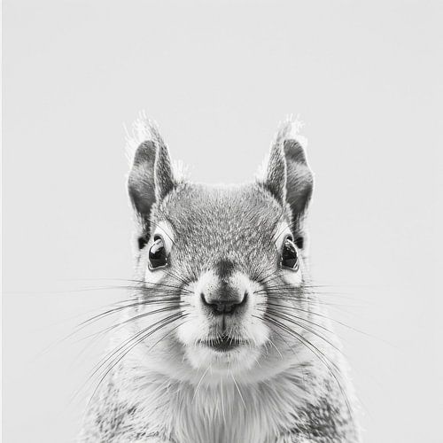 Eekhoorns - zwart-wit fotografie voor natuurliefhebbers