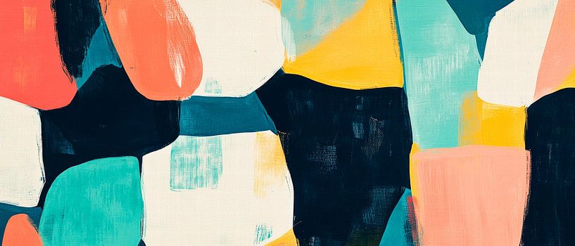 Abstract colour composition - Modern design by Poster Art Shop