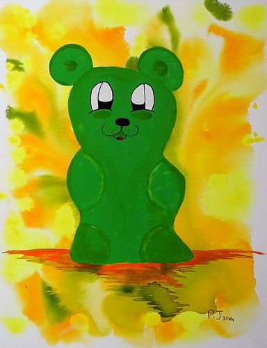 grüner Gummibärenbruder