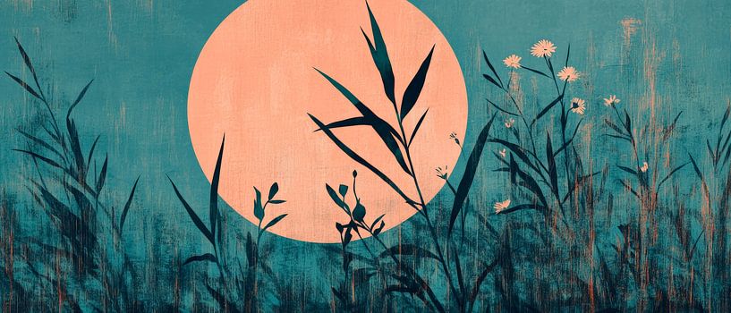 Moonlight over silent flora by Poster Art Shop