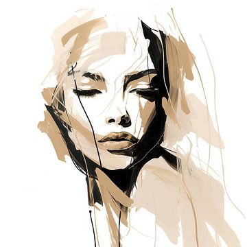 Serenity Behind Closed Eyes by Color Square