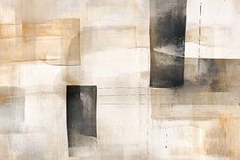 Design abstrait minimaliste en couleurs neutres sur Imperial Art House