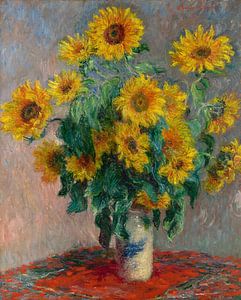 Blumenstrauß der Sonnenblumen, Claude Monet