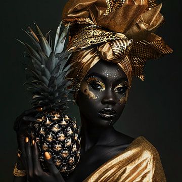 Pineapple and African elegance by Poster Art Shop