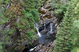 Plodda Falls is a waterfall 5 km southwest of the village of Tomich