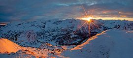 Die Sonne verabschiedet sich in den Radstädter Tauern von Christa Kramer