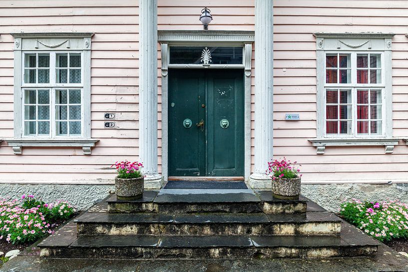 Entrance of a characteristic house in Norway by Evert Jan Luchies