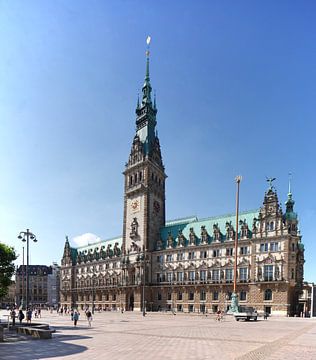 Stadhuis van Hamburg, Hamburg, Duitsland