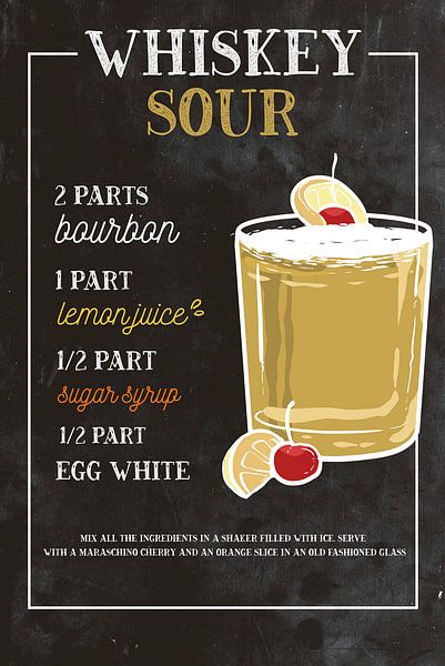Whiskey Sour Drink by ColorDreamer