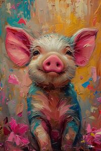 Abstraktes Bauernschwein