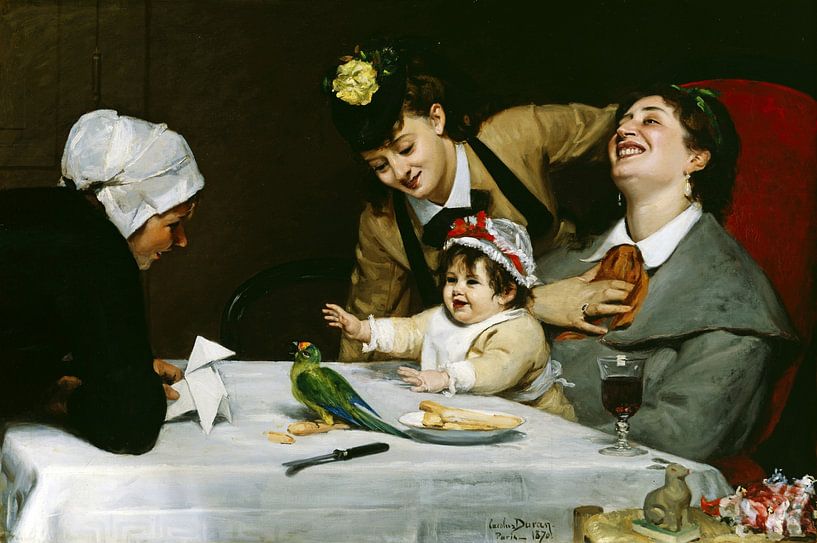 Charles Emile Auguste Carolus-Duran,Merrymakers by finemasterpiece