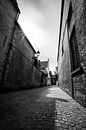 La ruelle de Bruges en noir et blanc par Mickéle Godderis Aperçu