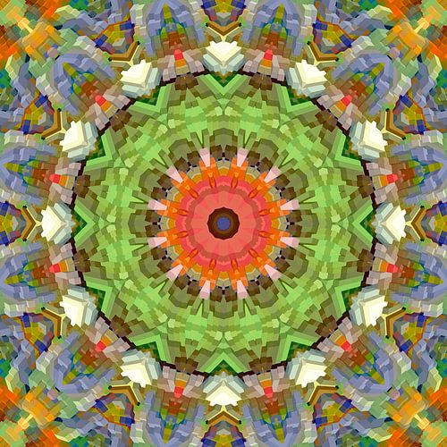 Mandala Frühlingsfarben Blocks